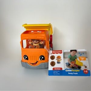 NWT!!! Fisher-Price Little People Orange and Yellow Dump Truck